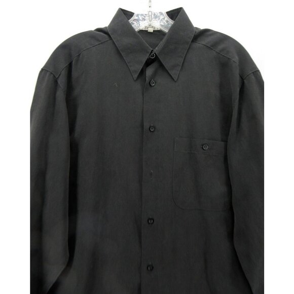 Zanella Shirt Medium Button Down Pocket Collared Textured Italy * - Picture 2 of 12